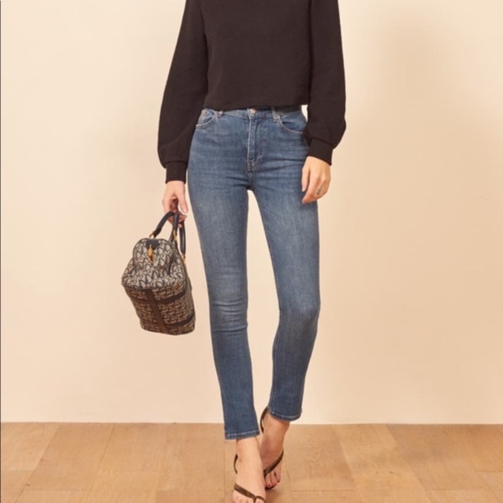 Reformation High Waist Crop Jeans